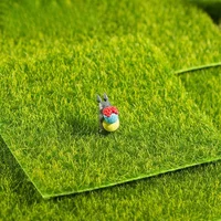 1PC Mini Artificial Lawn Grass Terrariums DIY Micro Landscape Decoration Fake Moss Bonsai Miniatures Garden Ornament 4
