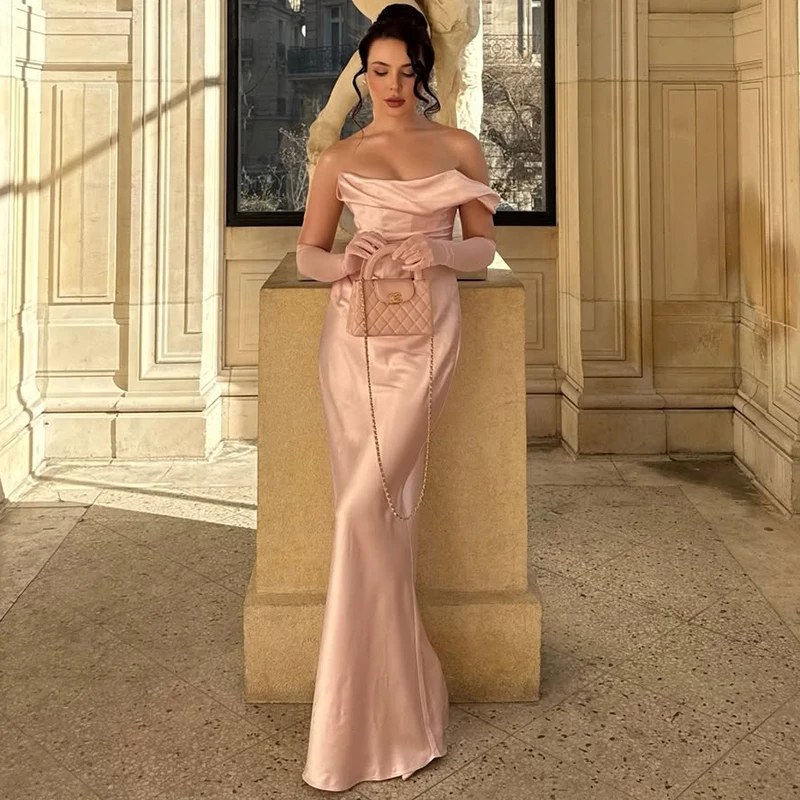 

Элегантное вечернее платье Typhaland с одним открытым плечом, без рукавов, с плиссировкой и шнуровкой, модель 2026 года, для вечеринок