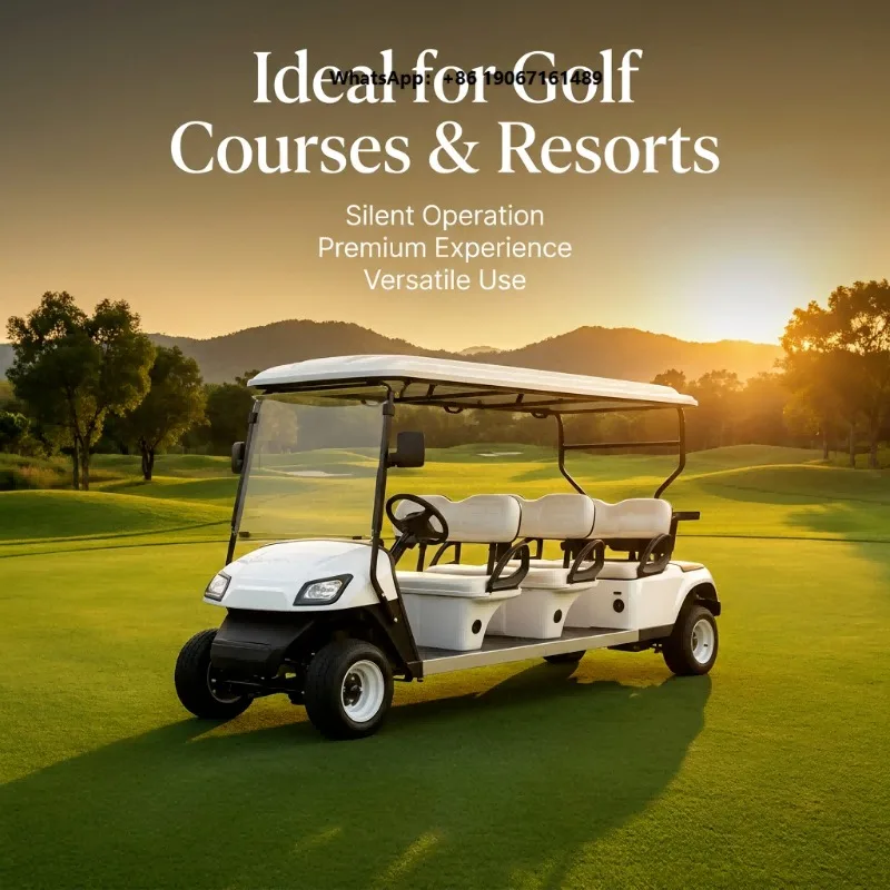 Fast Speed 33KM/H 72V Electric Golf Cart with 90km Range 7-9h Charge CE Certified LXM