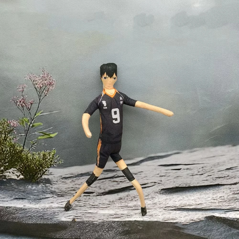 Anime Haikyuu Hinata Shoyo Kozume Kenma Cosplay Baumwolle Puppe Eisendraht Skelett Twistable Abstrakte Cartoon Figur Lustige Puppen – Detail 7