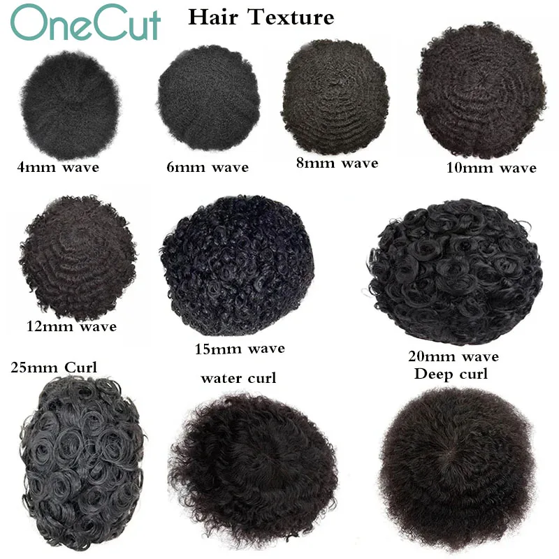 Q6 4mm 25mm Curly Men Toupee Lace&PU Human Hair Replacement System Durable Wig Breathable Hairpiece  Male Capillary Prothesis 6\