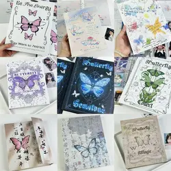 Cartoon Binder Photo Album A5 Butterfly Series Loose-leaf Album Photocard Collection Books Gift