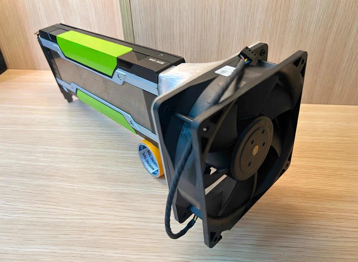 12CM Modified Active Cooling Fan Assembly for NVIDIA Tesla P40 M40 Graphics Card