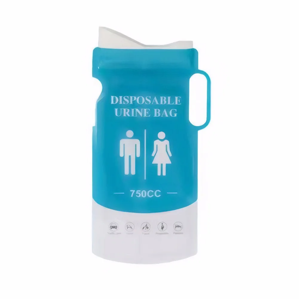 4 pezzi 750ml sacchetto per urina usa e getta sacchetti per pipì per toilette di emergenza sacchetti per urina di emergenza esterna a tenuta stagna autosigillanti per confetti stradali
