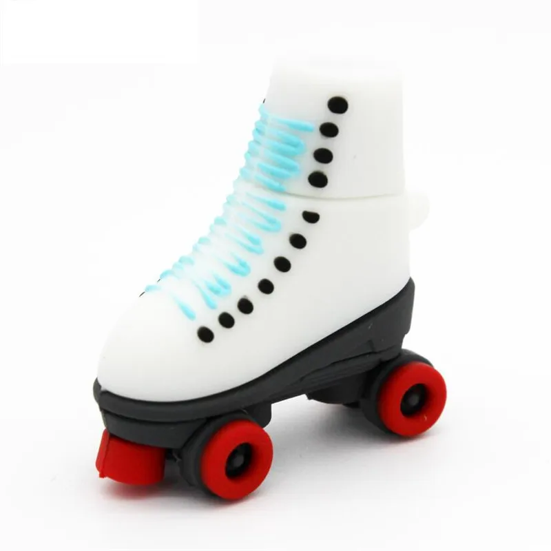 Patines de dibujos animados, unidad Flash USB, Pendrive genuina de 4GB, 8GB, 16GB, 32GB, 64GB, bolígrafo de alta velocidad, memoria creativa, regalo