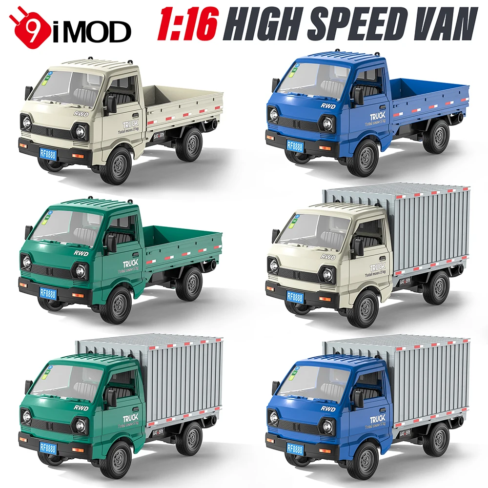 ใหม่ 9IMOD KF21 RC รถบรรทุกรถ 1:16 2.4G Drift ปีนเขารถกระบะ 2WD Van สเปรย์ไฟ LED รีโมทคอนโทรลรุ่นรถเด็ก
