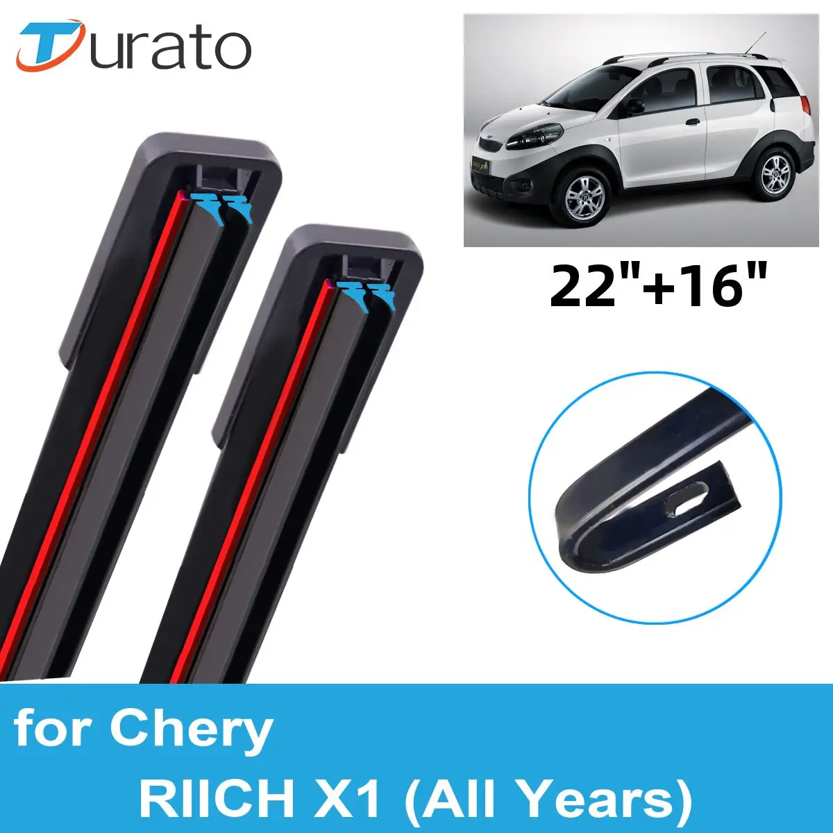 

2 шт., щетки стеклоочистителя для автомобилей Chery RIICH X1