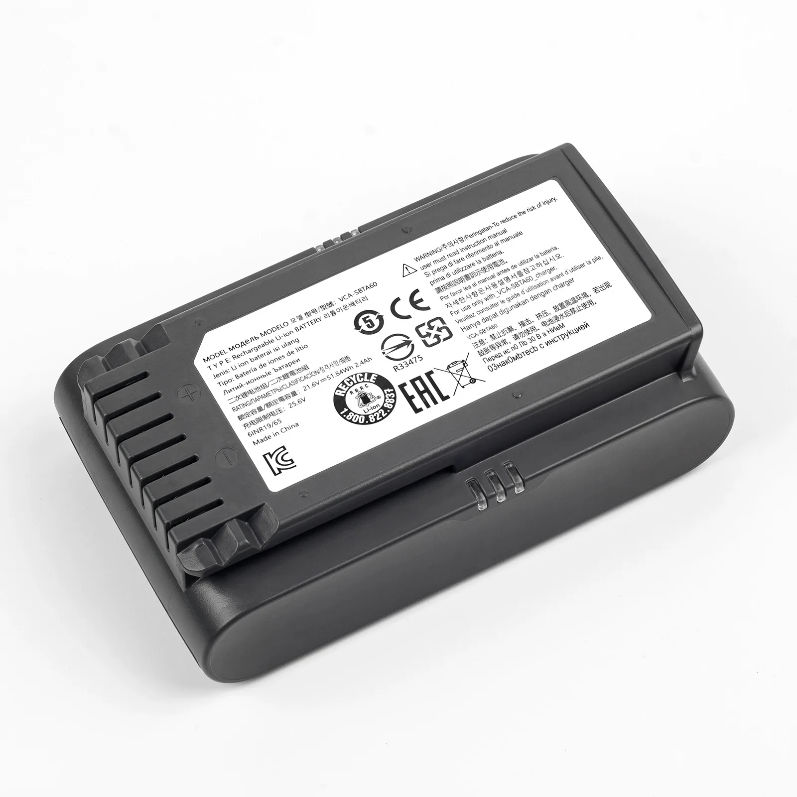 Dust collector battery For Samsung jet 60 VCA-SBTA60 VS15T7032P4 battery JET 70 VCA-SBT90E/EB & JET75 JET90E VS9000 VCA-SBT90