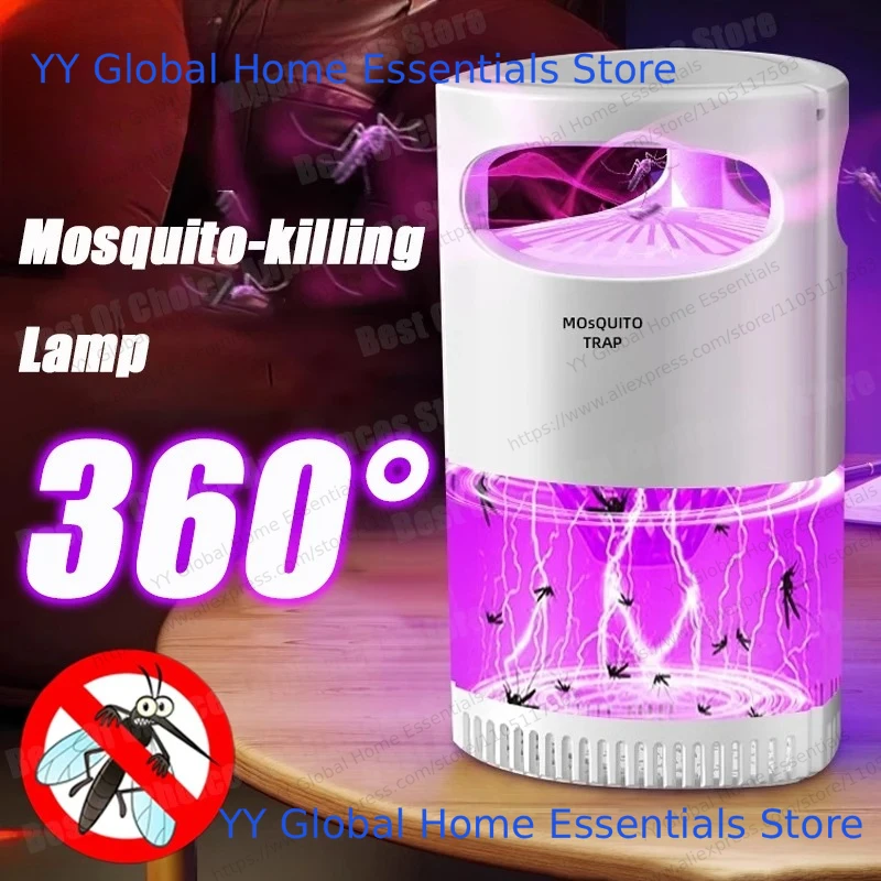 Lampe anti-moustique électrique sans fil, silencieuse, alimentée par USB, piégeage automatique des insectes, pour le Camping, la maison et l'extérieur