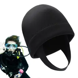 Diving Hood Elastic Thermal Surfing Hats Sun-Proof Surf Hats with Chin Strap Multipurpose Water Sports Gear for Cold Water