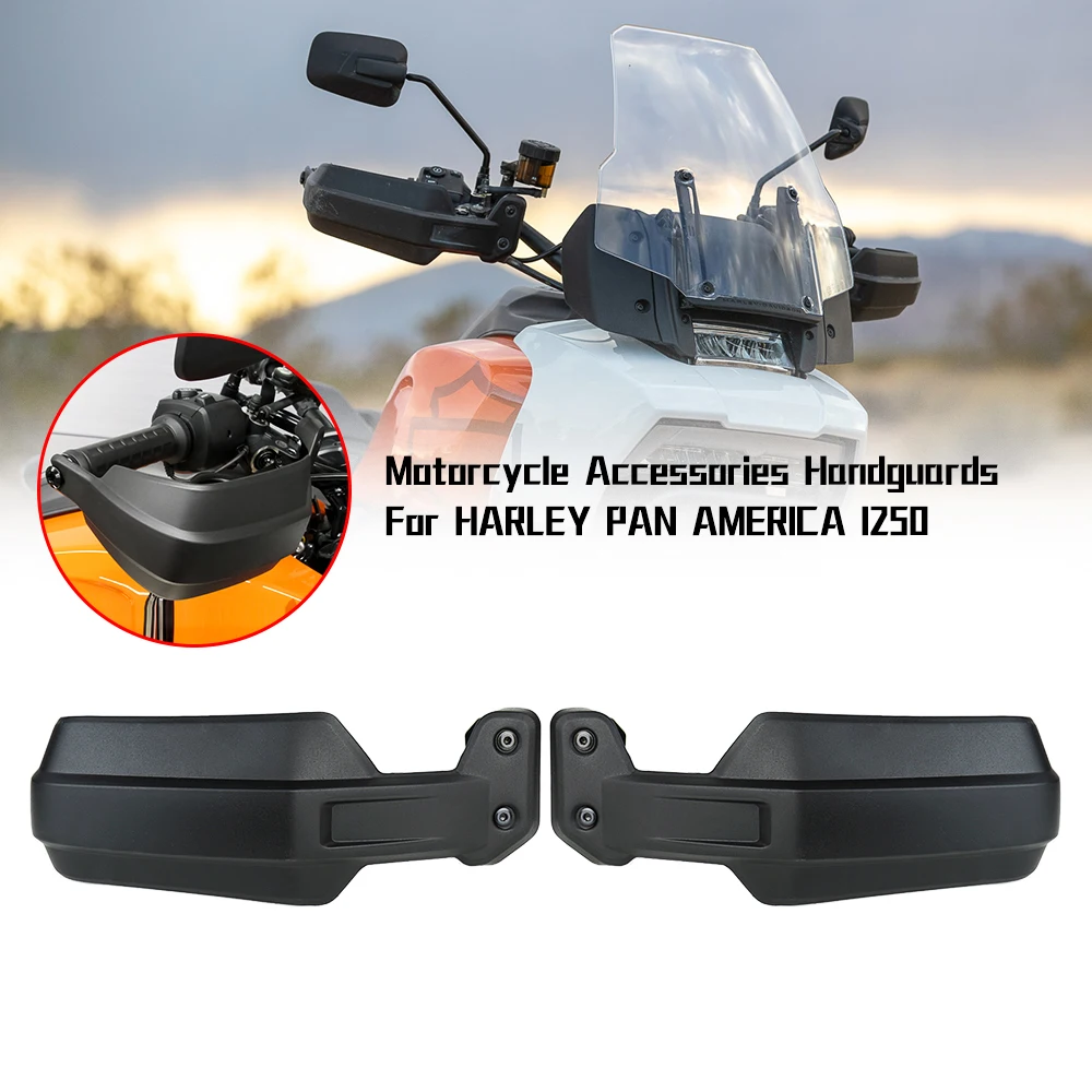 For PAN AMERICA 1250 S PA1250S 2021 2022 Motorcycles Accessories Black Hand Guard Deflectors Handguards