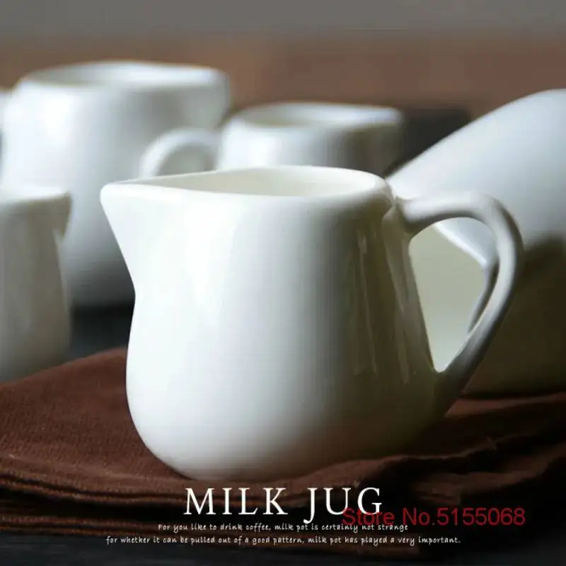 Mini Creamer Cafe Barista Milk Jug Espresso Coffee Maker Accessories Coffeeware Ceramic Milk Tank Pitcher Cup Factory Wholesale