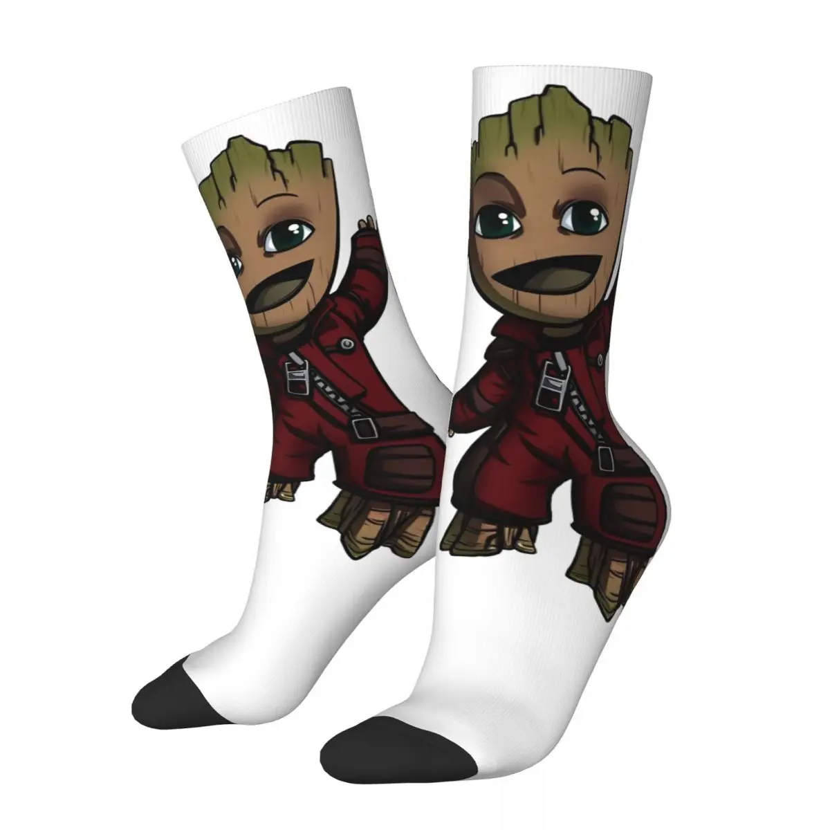 Fashion Guardians Of The Galaxy Groot Stockings Graphic Leisure Socks Winter Non-Slip Socks Adults Men Cycling Breathable Socks