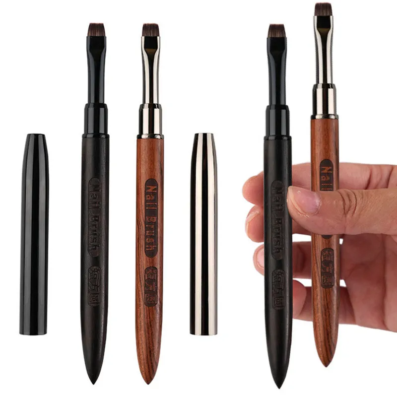 2Pcs Manicure Brushes Dual Use Gel Gradient Brush Pinceles Ultra Thin Line Drawing Pen Dual End Nail Art Design Painting Tools