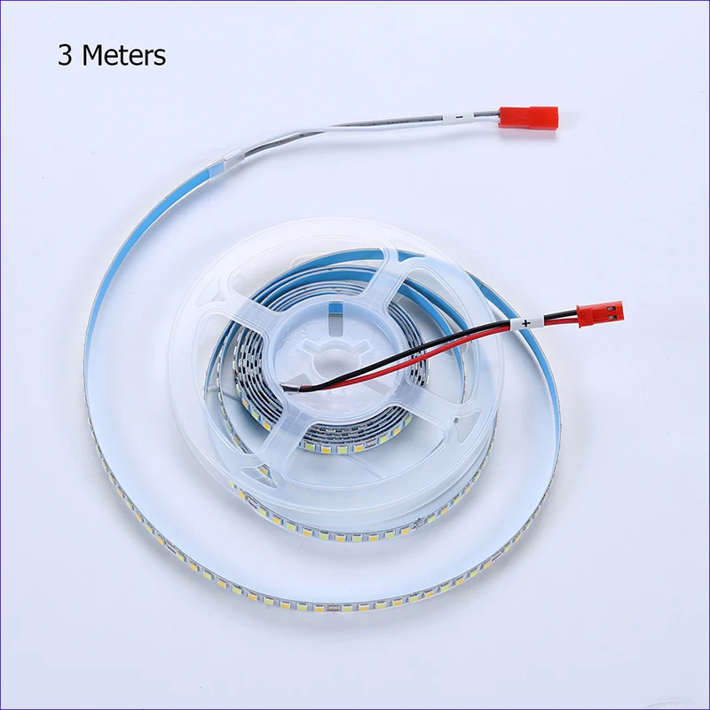 Three colors 200D 5B10CX2 2835 LED strip constant current LED ribbon 3 meters 60Wx2colors light belt be used in chandeliers