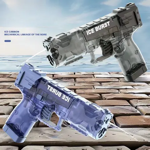 기계 연속 화재 미니 물총 작은 수동 권총 물총 어린이를위한 여름 야외 해변 장난감