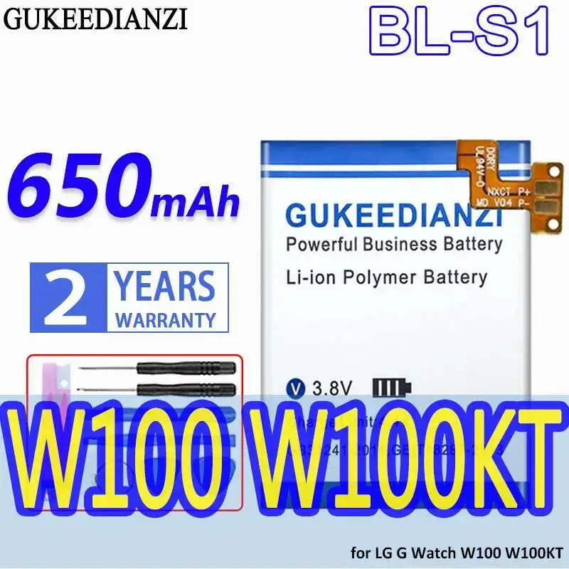 

Быстрая зарядка, 650 мАч, аккумулятор для часов BL-S1 для LG G W100 W100KT