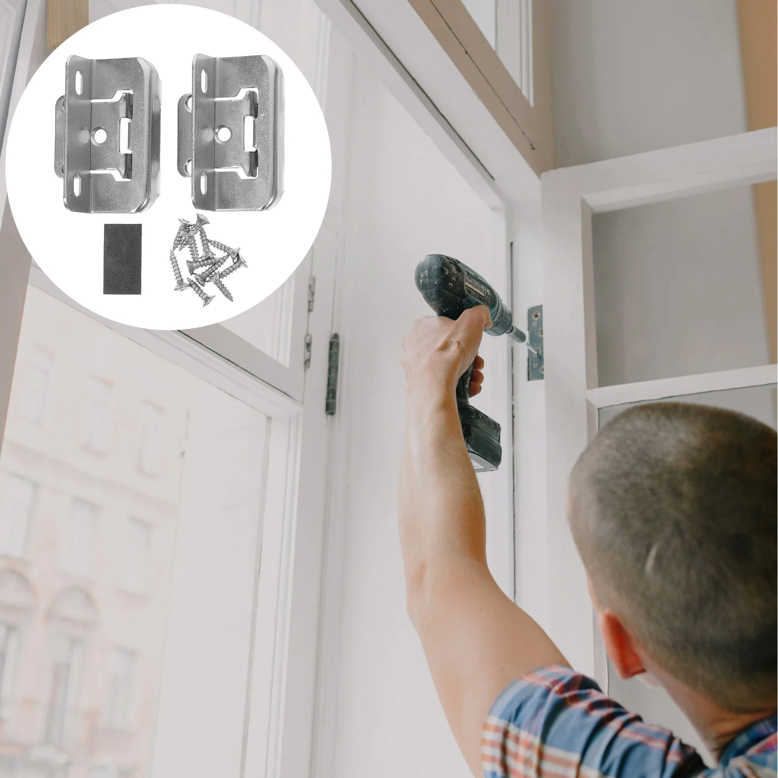

2 Pcs Self Closing Hinge Cabinet Hinges Door Dtc Oil Rubbed Bronze Silver Black