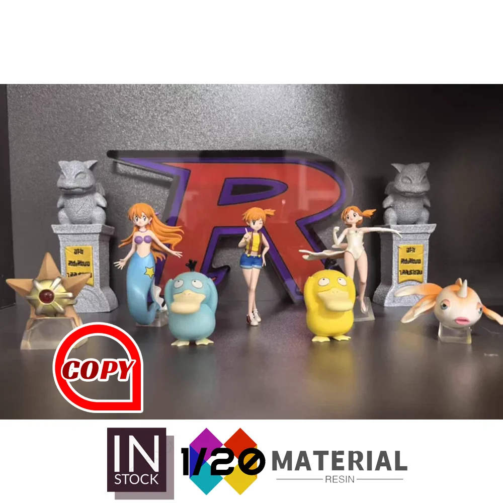 

[In Stock]1/20 Resin Scale World [Copy Trainer House] - Misty & Staryu & Psyduck & Goldeen [Split RE-MENT]