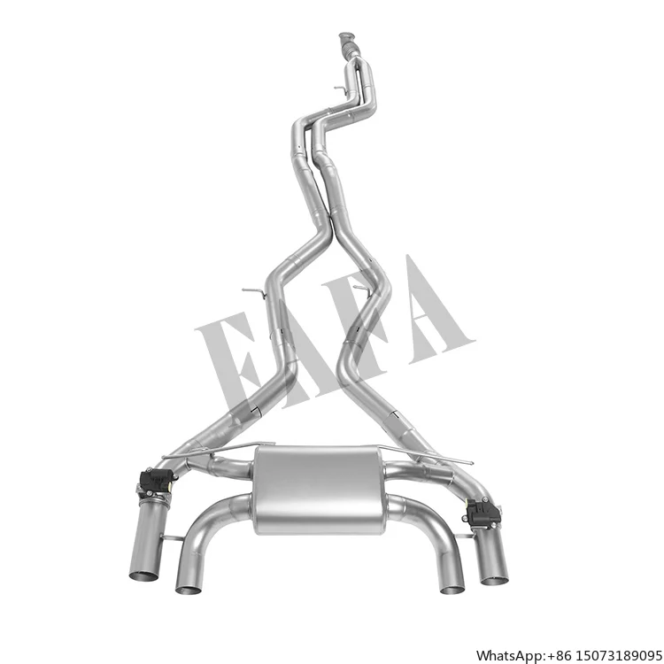 For  M2 F87 N55 Car Exhaust System Middle End High Performance Cat Back Exhaust Pipe Electric Valve Muffler Exhaust