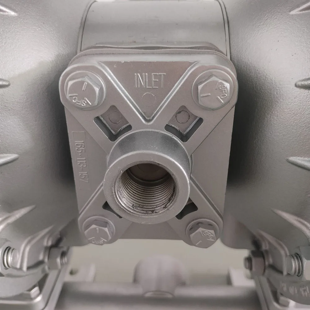 Sandpiper 1.5 ''مضخة الحجاب الحاجز الهوائية المزدوجة الفولاذ المقاوم للصدأ S15B1SGTABS100 مضخة كيميائية ذاتية التحضير للسائل البحري PTFE