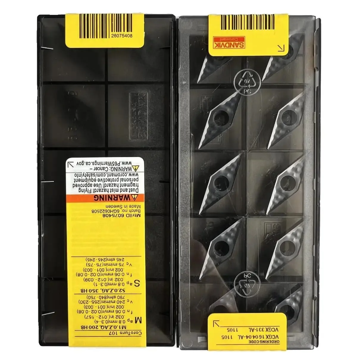 

VCGX160404-AL 1105 /Original genuine CNC alloy blade 10 PCS