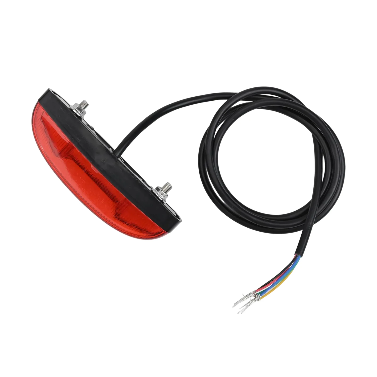 LED Tail Light For Electric Bike Rear Light Brake Light Red Black 6 Pin Rear Lamp Cable Length 100cm Red Black Color