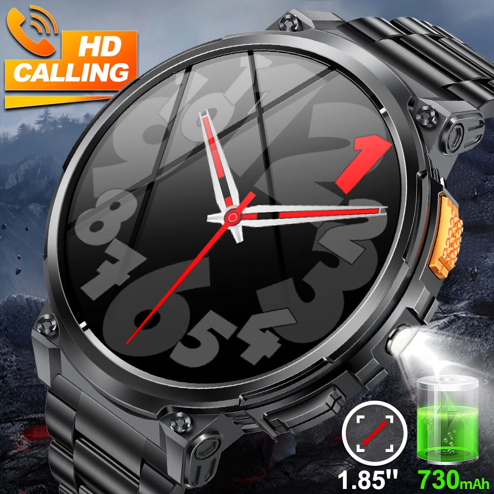 

Умные часы LIGE New Outdoor с 1,85-дюймовым AMOLED-экраном, батареей 730 мАч, водонепроницаемостью 5ATM, функцией голосовых вызовов, спортивными функциями и фитнес-трекером для мужчин.