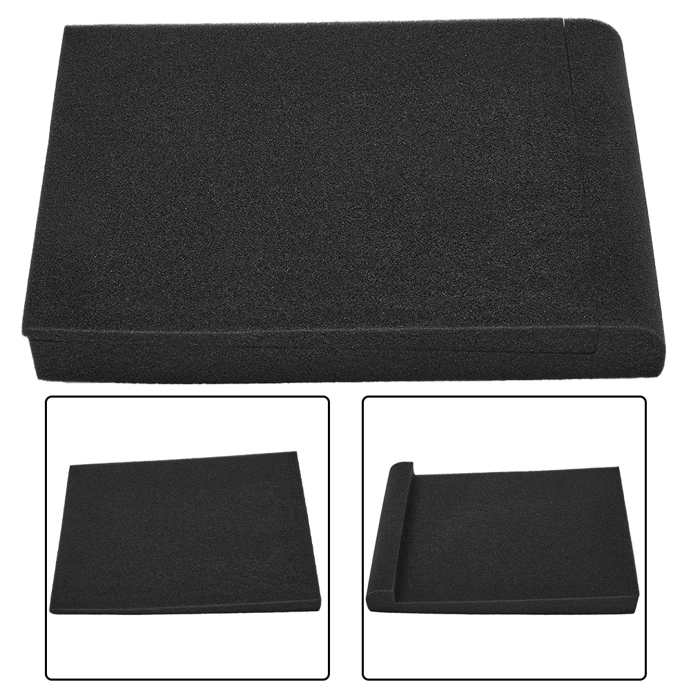 High Density Sponge Acoustic Foam Pads 2 Pack 30x20x4.5cm Black High Density Sponge Speaker Speakers Sponge Material