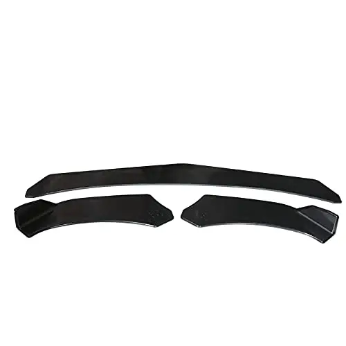 

3PCS Car Sedan Front & Side Bumper Lip Splitter Body Kit Winglet Gloss Black