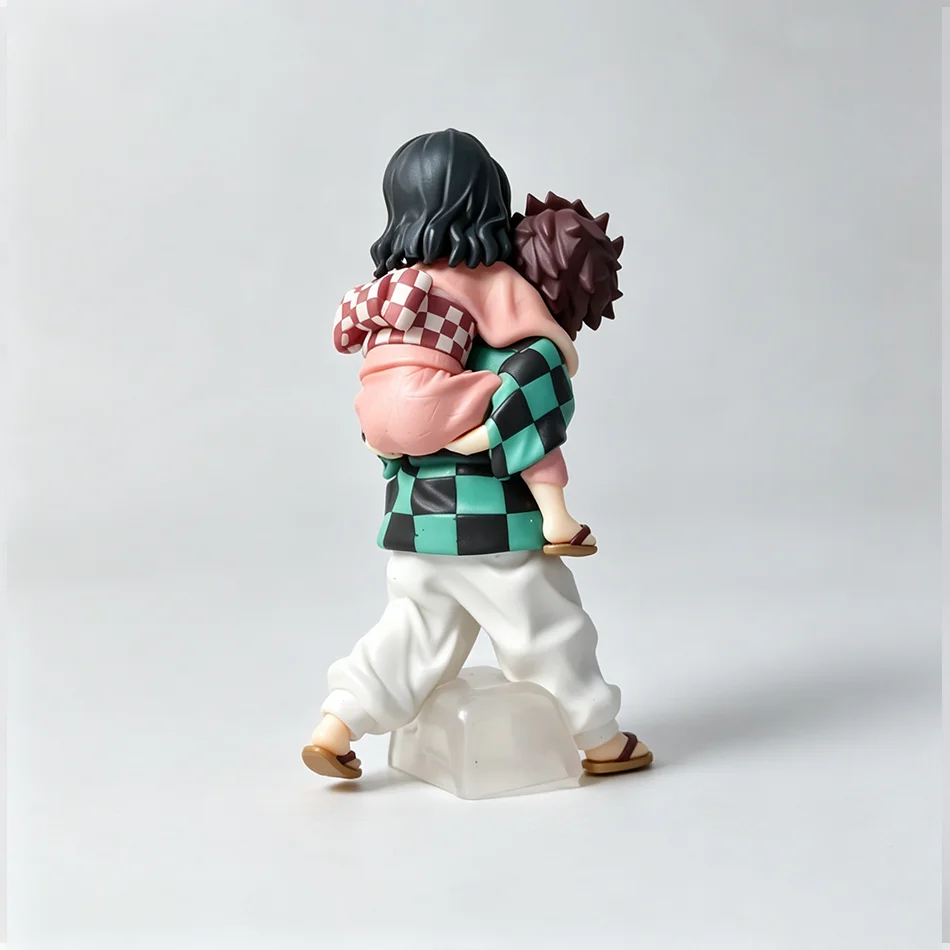 12.5cm Demon Slayer Tanjiro & Nezuko PVC Collectible Cartoon Figure Model Toy Creative Personalized with Packaging Box view 4