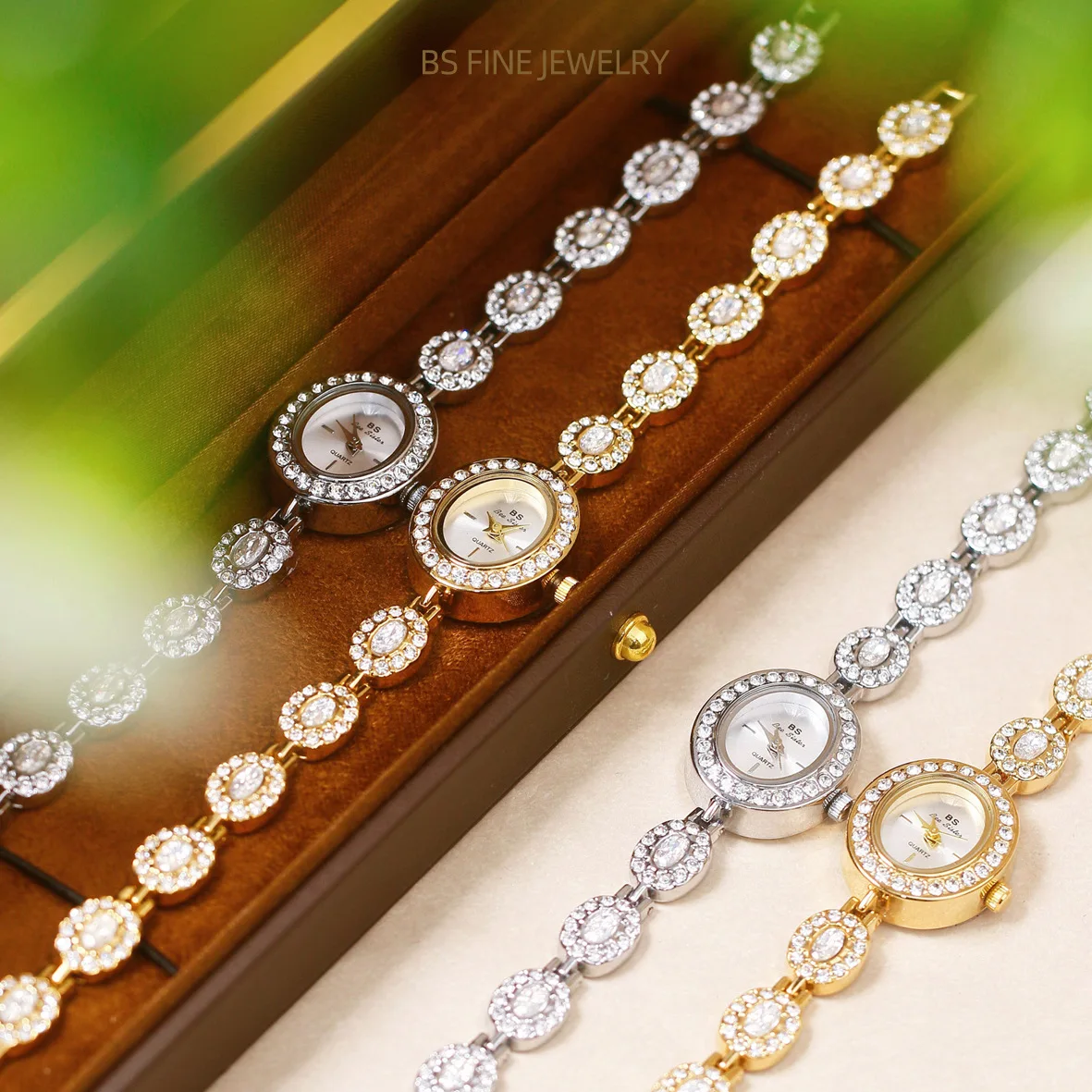 Women Chain Watch Light Luxury Brand Antique Rainbow Bracelet Wristwatch Waterproof Ladies Fashion Quartz Watches