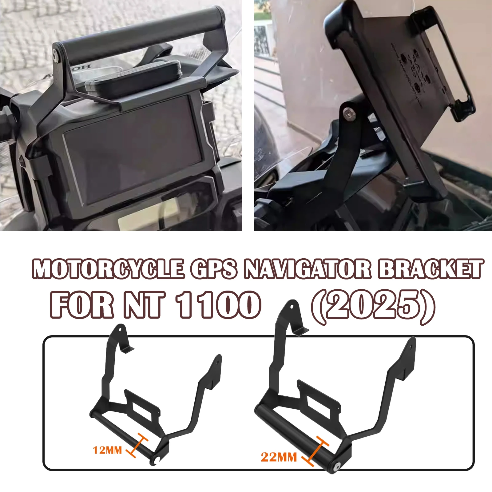 

For Honda NT1100 2025 GPS motorcycle windshield GPS navigation mounting bracket Navigator Bracket Phone Holder Support NT 1100
