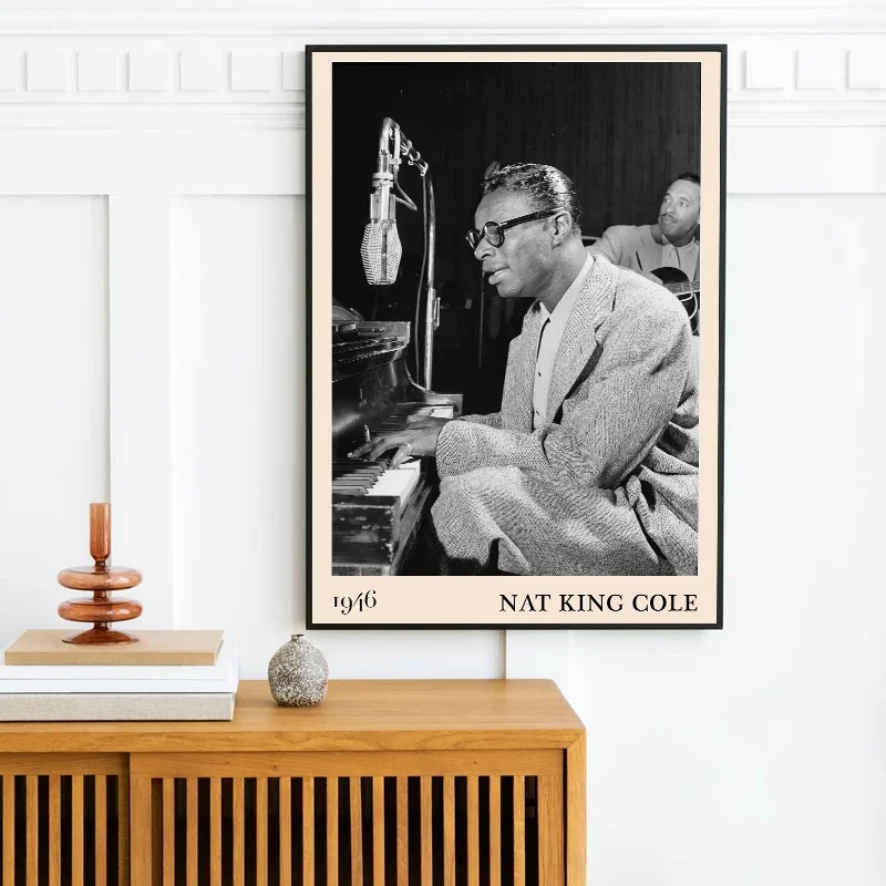 Jazz Artist Figure Painting Prints Canvas Poster Vintage Jazz Black and White Photos Wall Art Decor Home Bar Jazz Music Decor