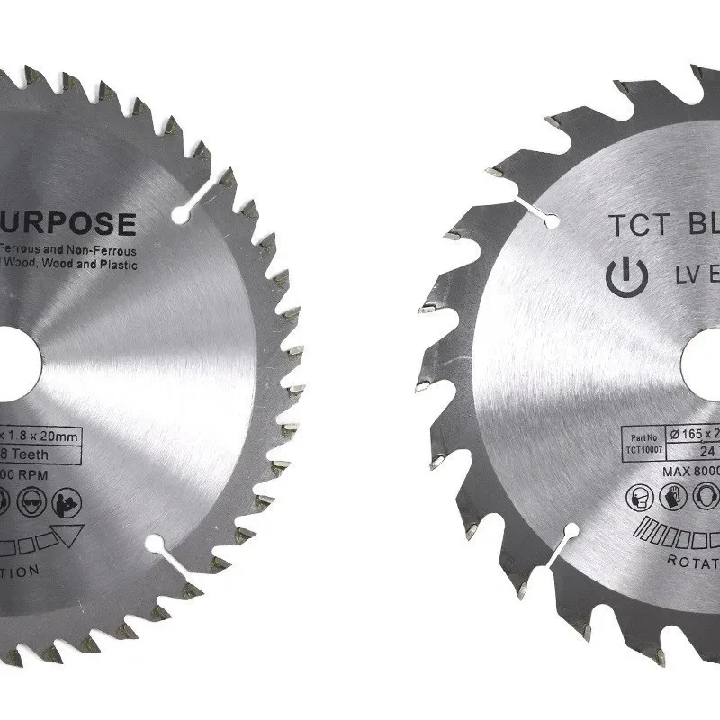 TCT Carbide Woodworking Saw Blade, 16T, 24T, 30T, 48 T, 60 T, 80T, adequado para ferramentas eléctricas multifuncionais, discos de corte de madeira, 160mm