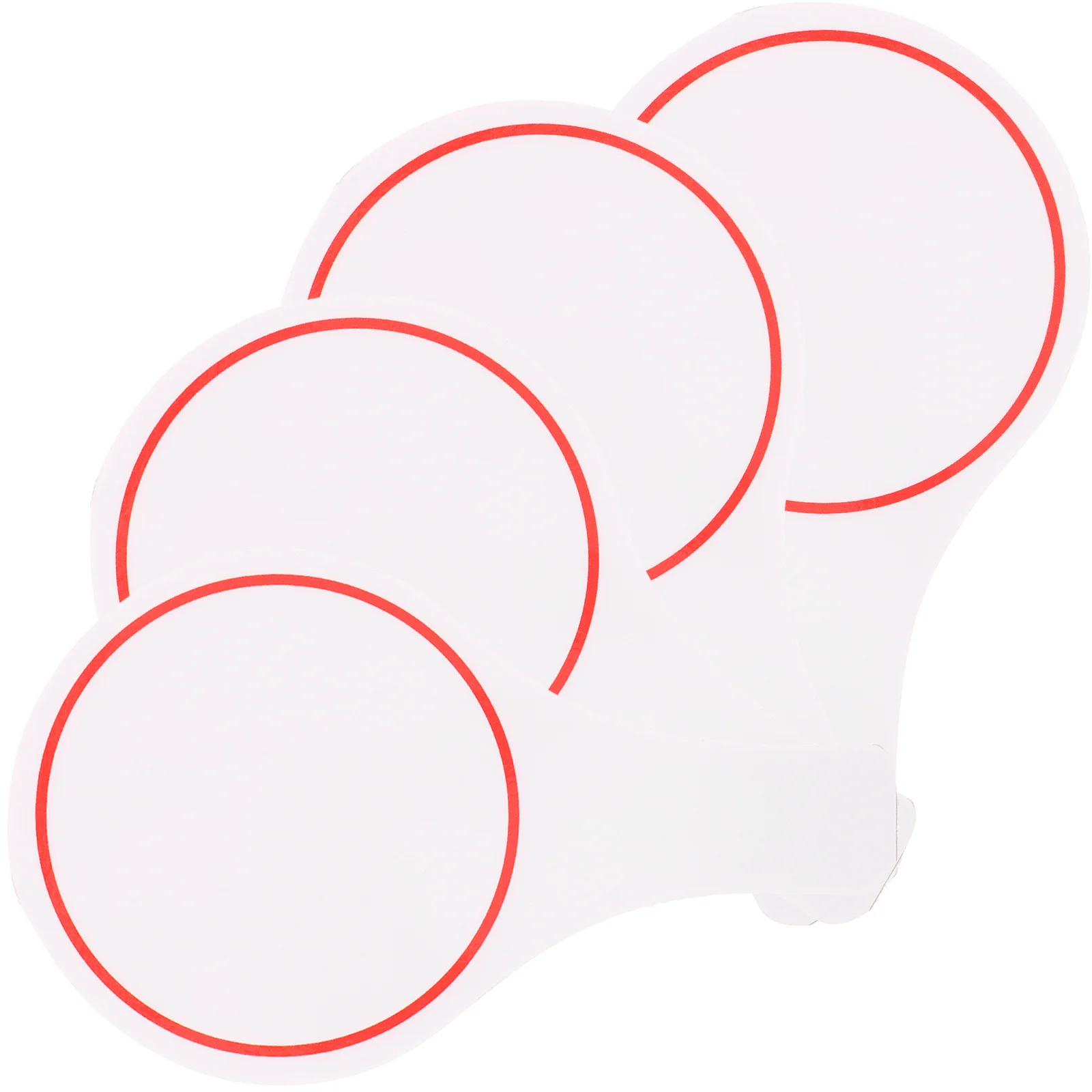 

4pcs Dry Erase Lap Boards Single Side Write Scoreboard For Judges Voting Scoring Board Classroom Quiz Game Props Match Supply