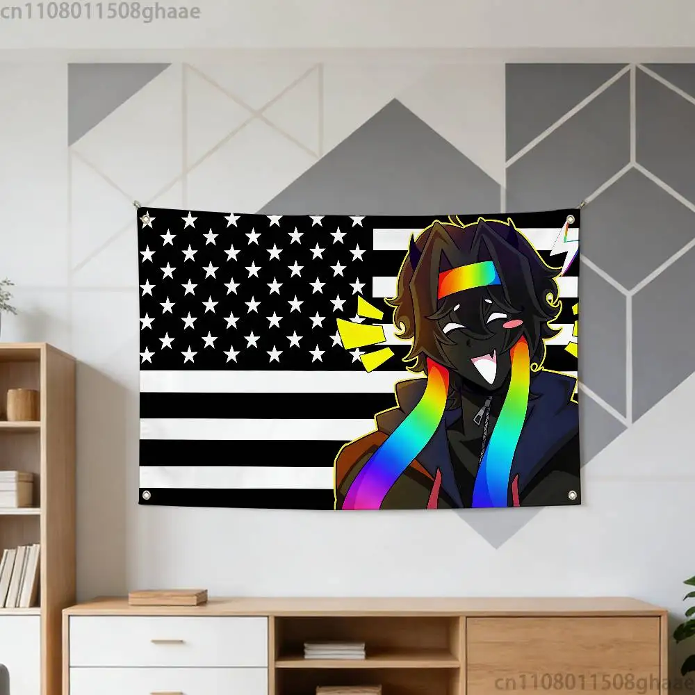 S‑Spokeishere S‑Spoke Flag Tapestry Wall Hanging Bed Room Bar Modern Banner Aesthetic Room Decor