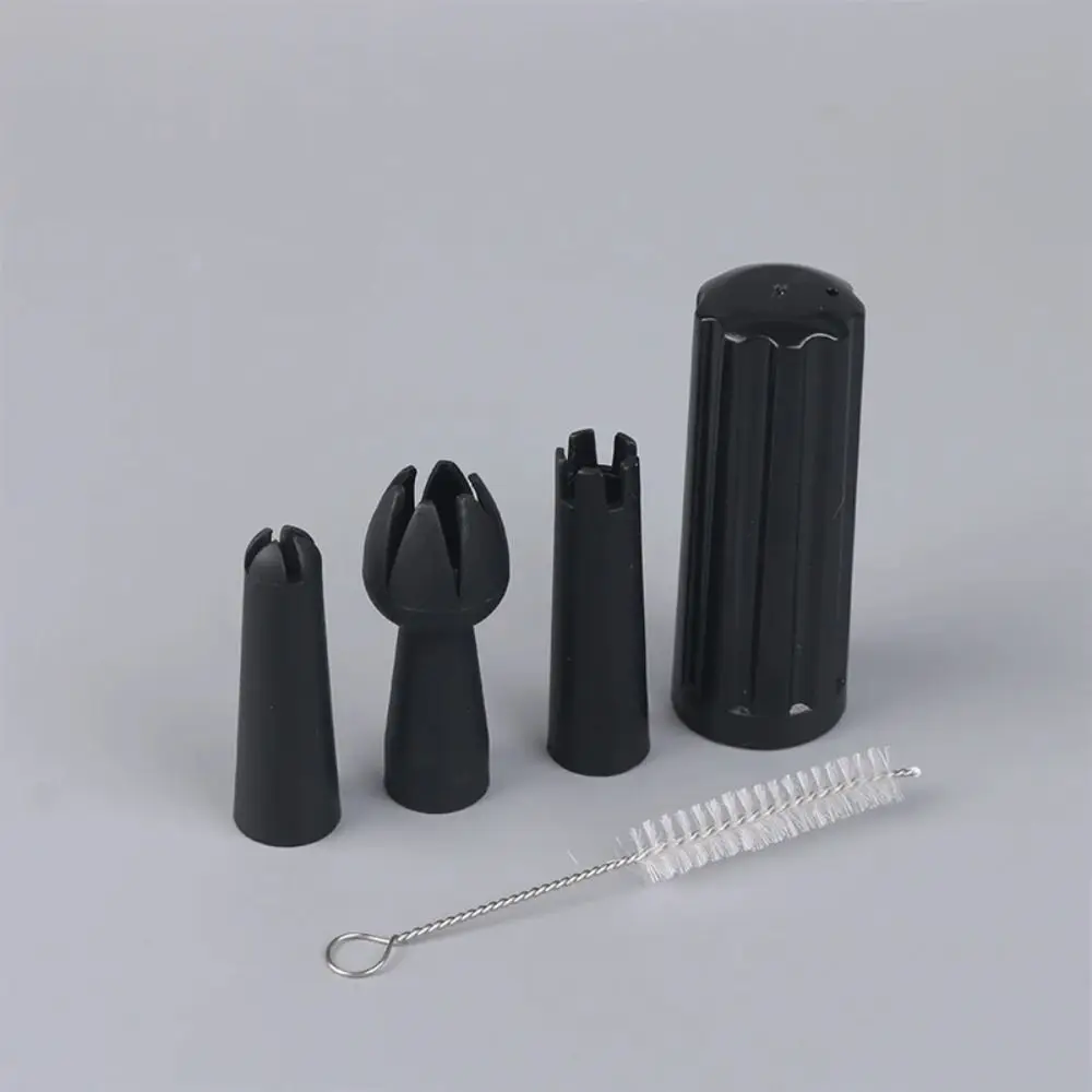 5Pcs/Set Decorating Mouth Cream Foamer Base Tips Holder Whip Cream Dispenser Part Whipping Tip Mounting Mouth Cake Biscuit Tools