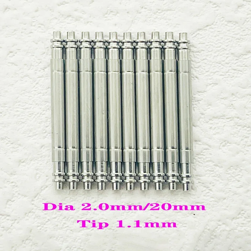 

2/4PCS Dia 2.0mm SUB Fat Spring Bars Fits 20mm Watch Strap Link Pins For Submarine GTM 116710 WatchBands Bracelet Link