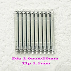 2/4PCS Dia 2.0mm SUB Fat Spring Bars Fits 20mm Watch Strap Link Pins For Submarine GTM 116710 WatchBands Bracelet Link