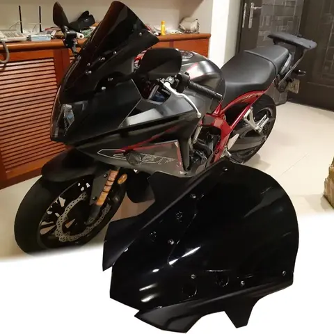 CBR650F 앞유리 오토바이 액세서리, 혼다 CBR 650F 2014 2015 16 2017 2018 투어링 스크린 더블 버블, 신제품