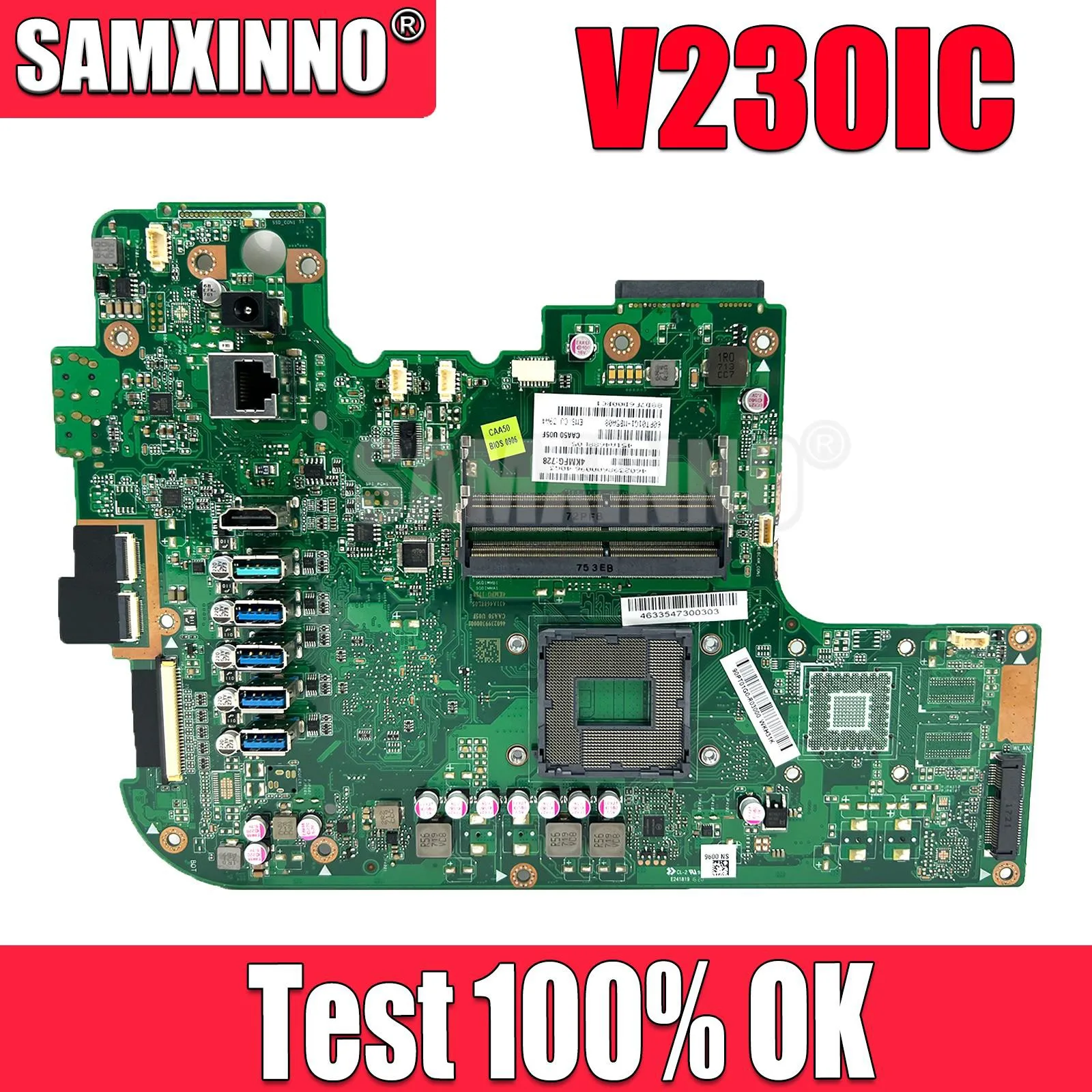 

SAMXINNO V230IC Mainboard REV:4.0 For ASUS V230IC All-in-one Motherboard Integrated Graphics DDR4 100% Test OK Send