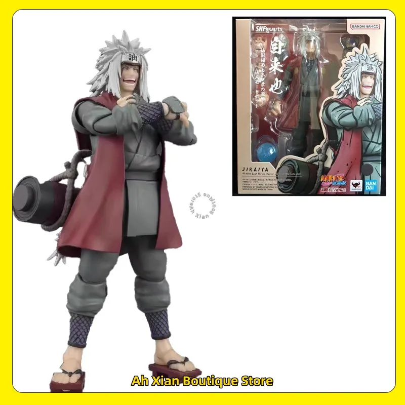 Bandai S.H.Figuarts SHF JIRAIYA hoja oculta maestra heroica Sage modo Naruto Anime figura de acción modelo PVC Shippuden Juguetes
