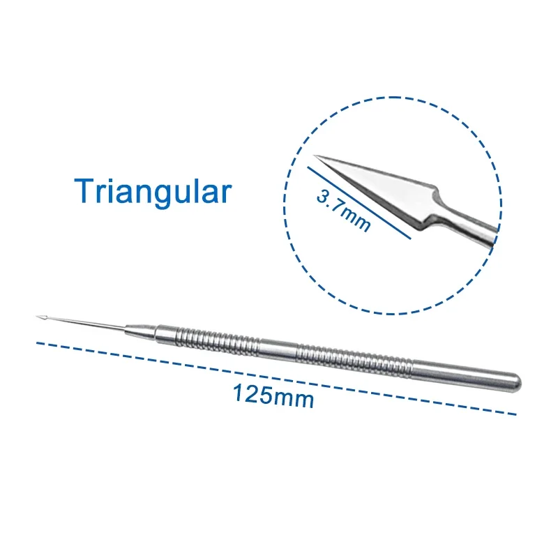 Corneal Foreign Body Needle Remove Foreign Bodies Stainless Steel Ophthalmic Microscopic Instrument 12.5cm