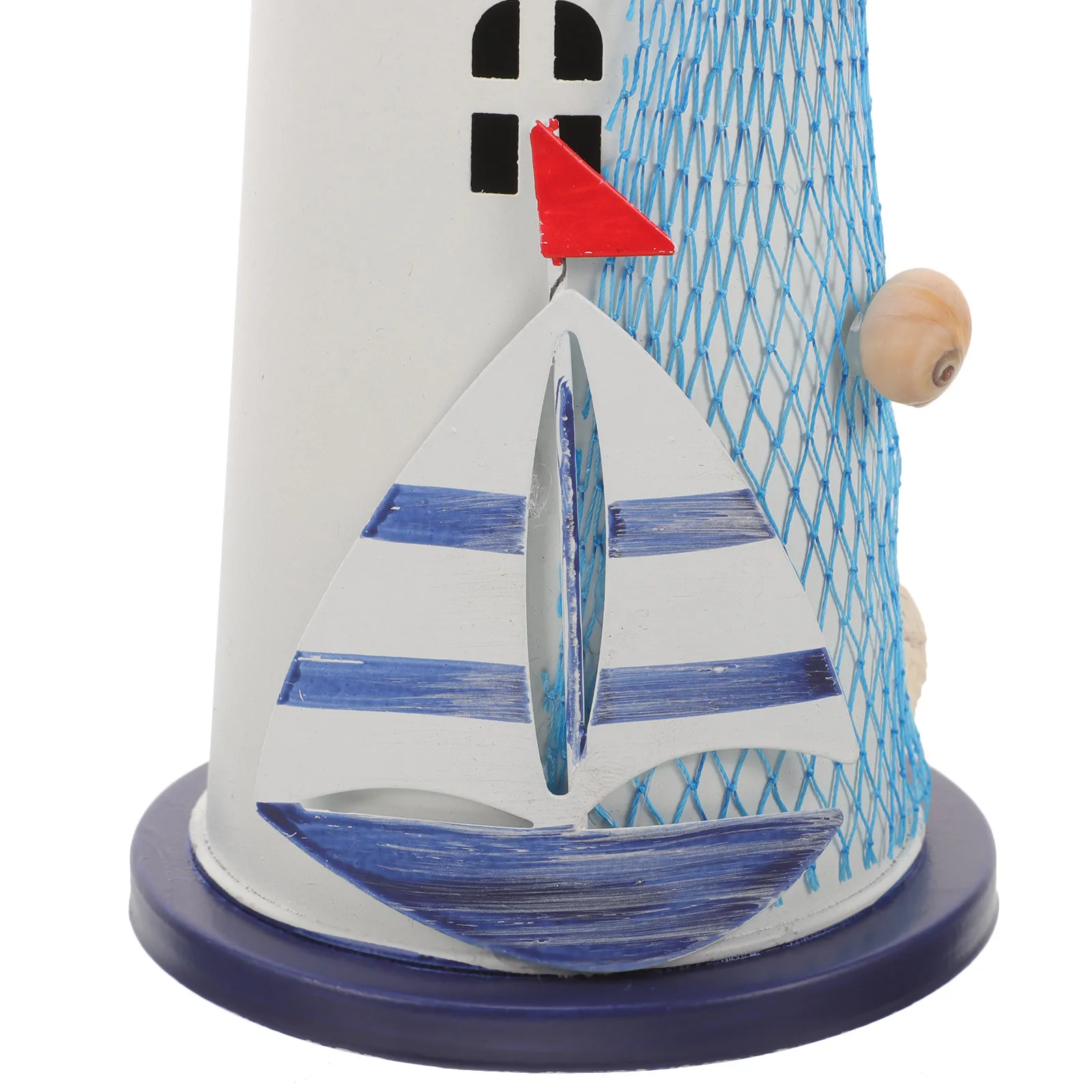 Eisen Leuchtturm Nautisches Zuhause LED Nautische Dekorationen für Zuhause Licht Mittelmeer Mittelpunkt Lampe