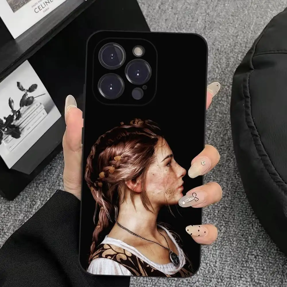 حافظة لهاتف آيفون 17,16,15,14,13,12,11,Plus,Pro Max,XS,X,XR,SE,Mini,8,7,غطاء أسود من السيليكون الناعم #6