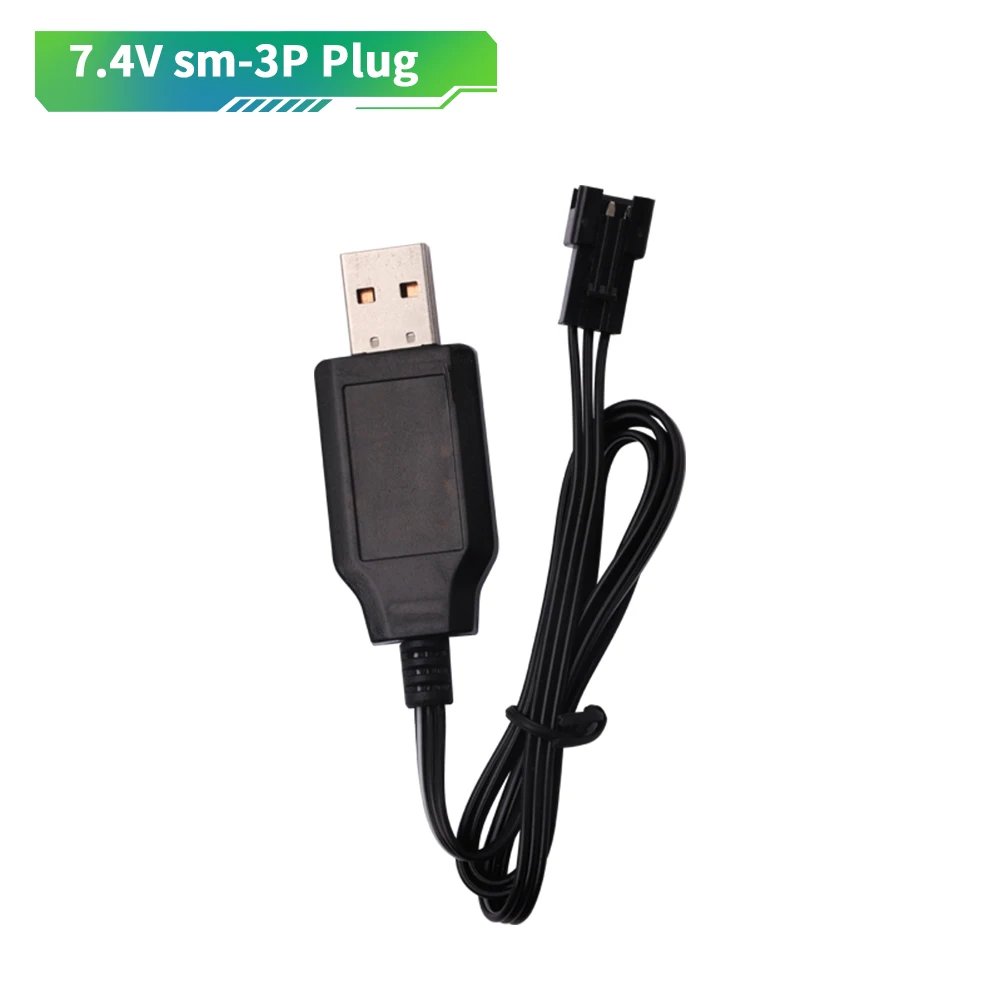 14500 7,4 V 1200 mAh SM-3P Stecker Li-Ion Akku Für Fernbedienung wasser kugel pistole Spielzeug RC Teile 2S 7,4 V Batterie und USB Ladegerät