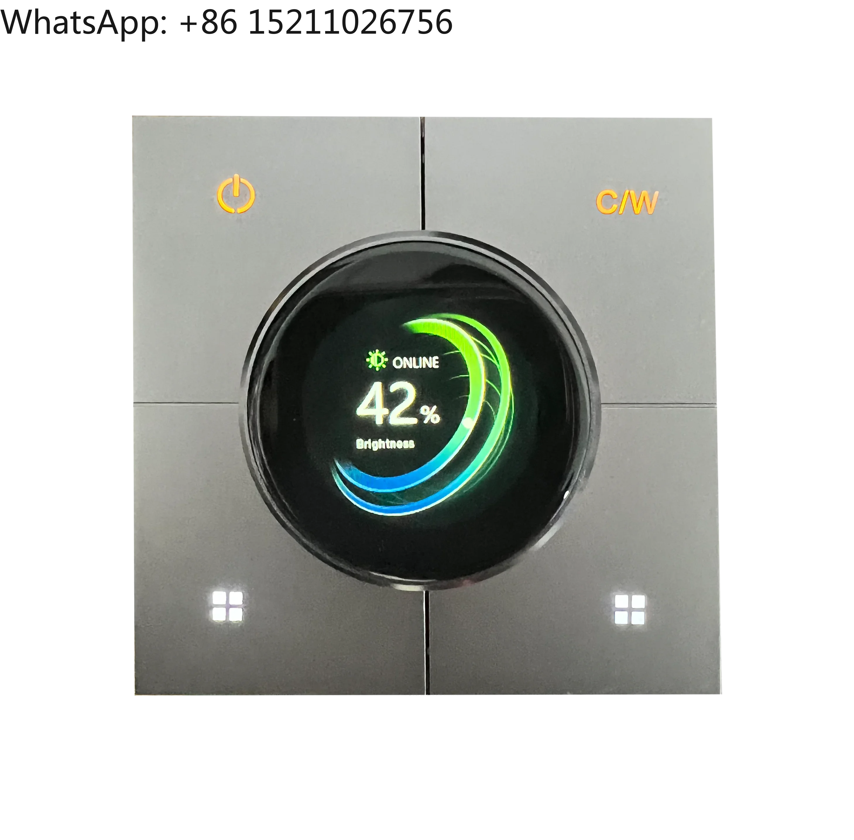 Smart home product Digital display intelligent light smart knob dimmer light switch