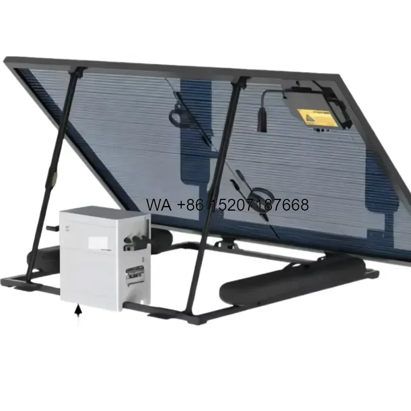 Wmwmnu Mini Solar Panel Kit for Home Balcony Plug and Play On Grid System with Battery Solar System Con Bateria