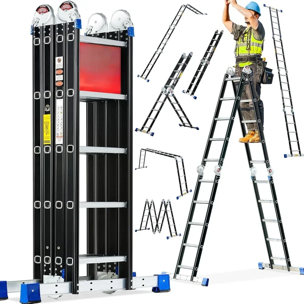 

Folding Step Ladder, Purpose Folding Adjustable Telescoping Aluminium Extension Ladders